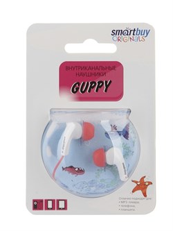 Наушники внутриканальные SmartBuy GUPPY,розовые (арт.SBE-420) - фото 4936