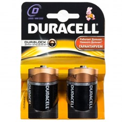 Батарейка Duracell LR20 2/бл. (20/60) (ЦЕНА ЗА 2шт) - фото 8163