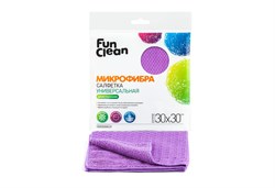 Салфетки из микрофибры Fun Clean универсальные двусторонние (30*30см) 1шт. (50)/6575/ - фото 8711