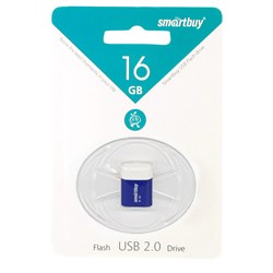 USB флэшка 16GB Smart Buy Lara Blue (R 15Mb/s, W 5Mb/s) - фото 8758