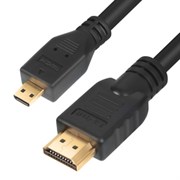 Кабель PERFEO HDMI A вилка - HDMI D (micro HDMI),  ver. 1.4, 2m (H1102)