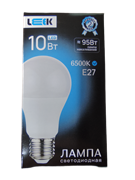 Светодиодная лампа LEEK LE A60  LED 10W 6К E27 (JD) (100)