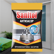 Антизасор Sanitol средство для чистки труб 90 гр (24) ЧС-152 *