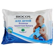 Туалетная бумага ВЛАЖНАЯ BioCos для детей 45шт (35) /5160/ (BIO829396)*