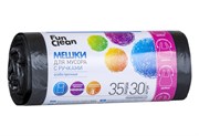 Мешки для мусора 35л Fun Clean Особо прочные с ручками,черный (ролик  30шт.)(40) /7499/